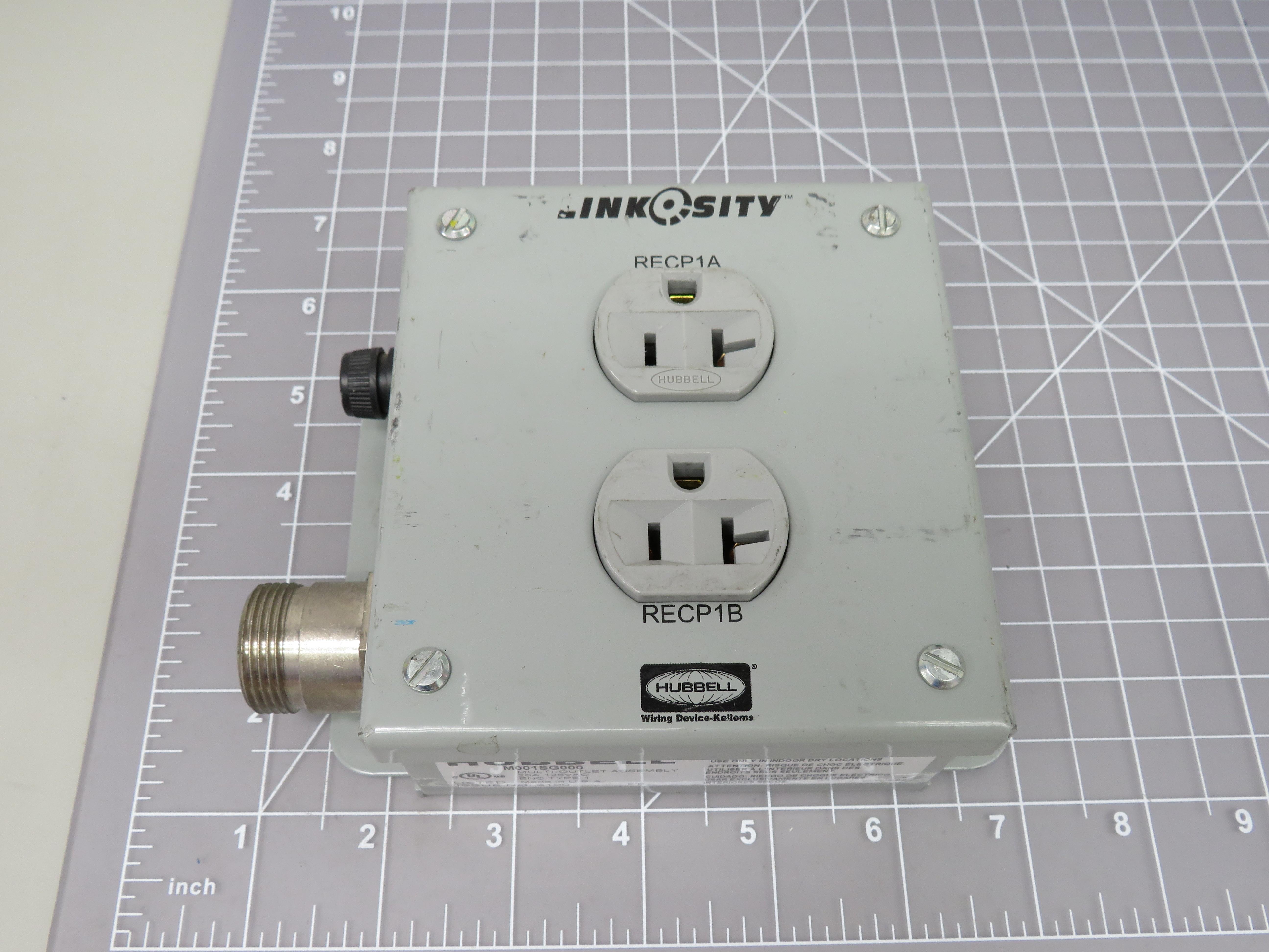 HUBBELL M001SG000 Power Distribution MultiOutlet Assembly T158539 eBay